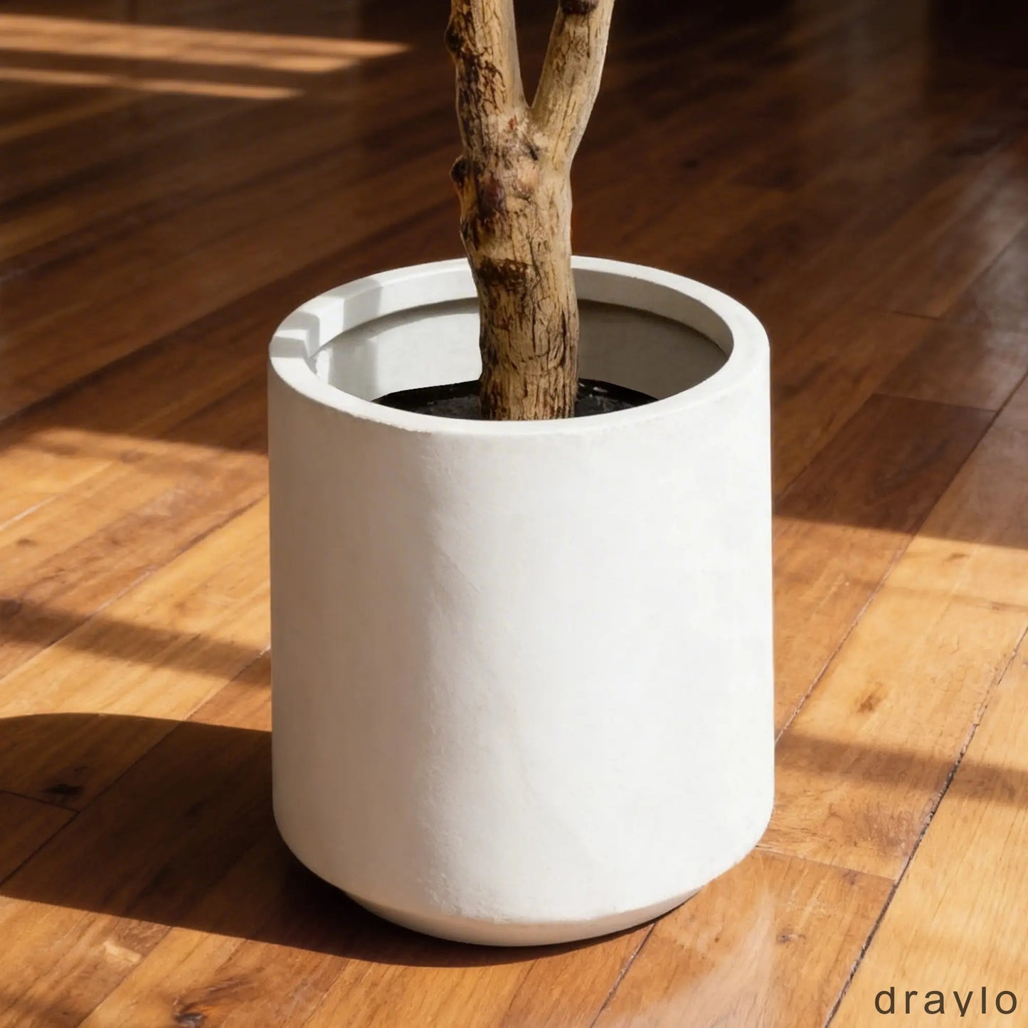 5/6/7 FT Artificial Olive Tree with White Pot