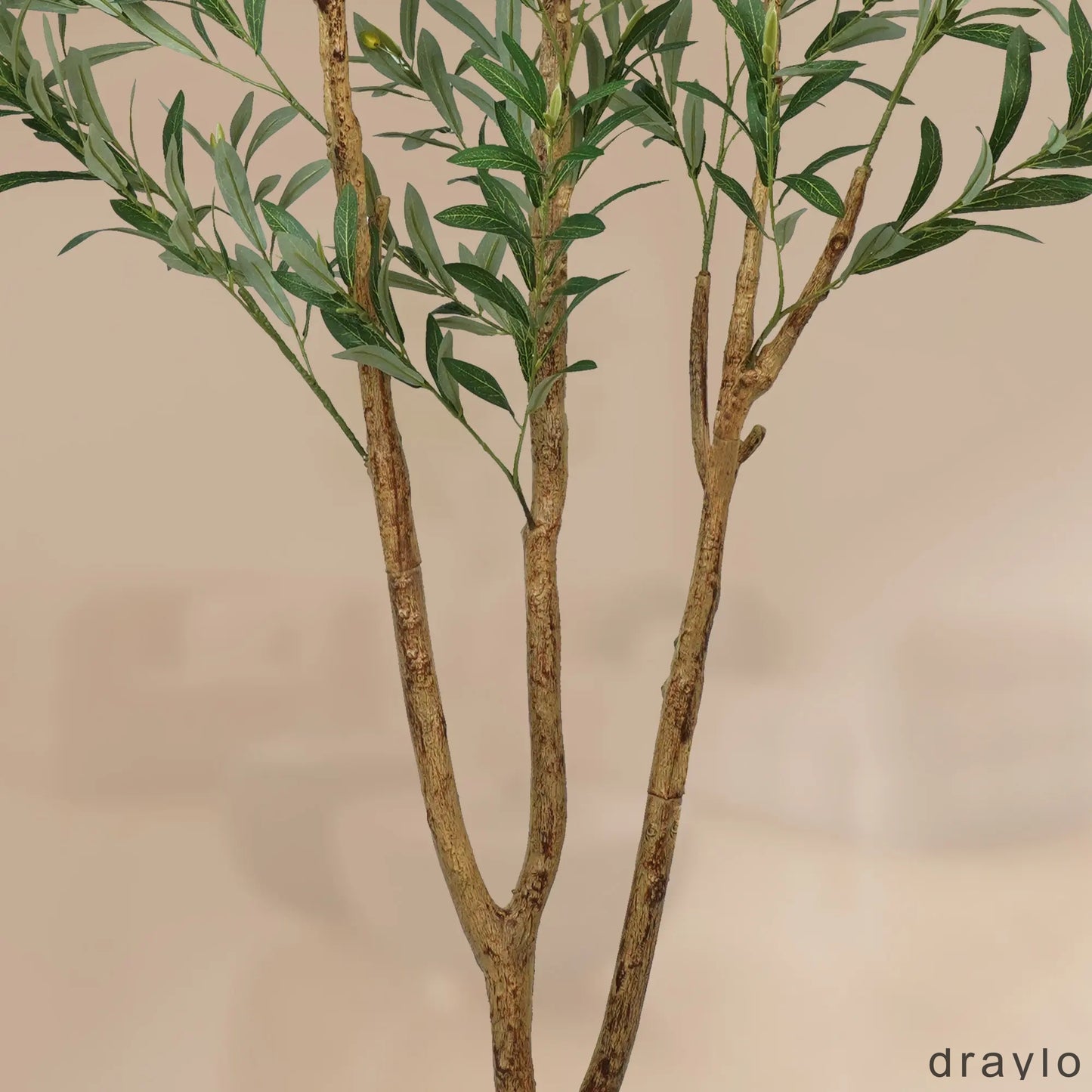5/6/7 FT Artificial Olive Tree with White Pot