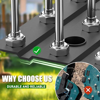 Adjustable Manual Lawn Aerator with 15 Spikes