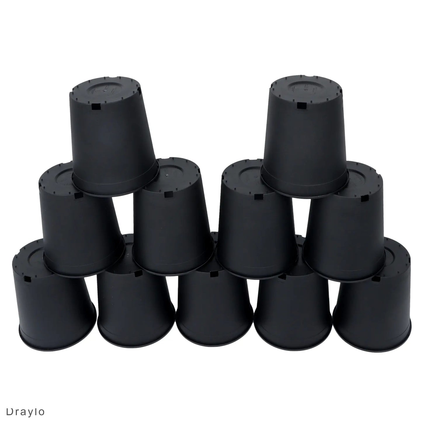 10PCS Weatherproof Plastic Nursery Plant Pots