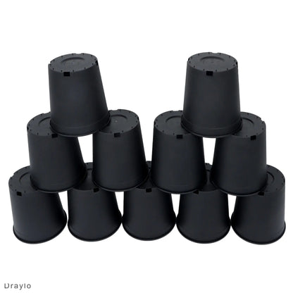 10PCS Weatherproof Plastic Nursery Plant Pots