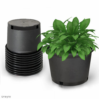 10PCS Weatherproof Plastic Nursery Plant Pots