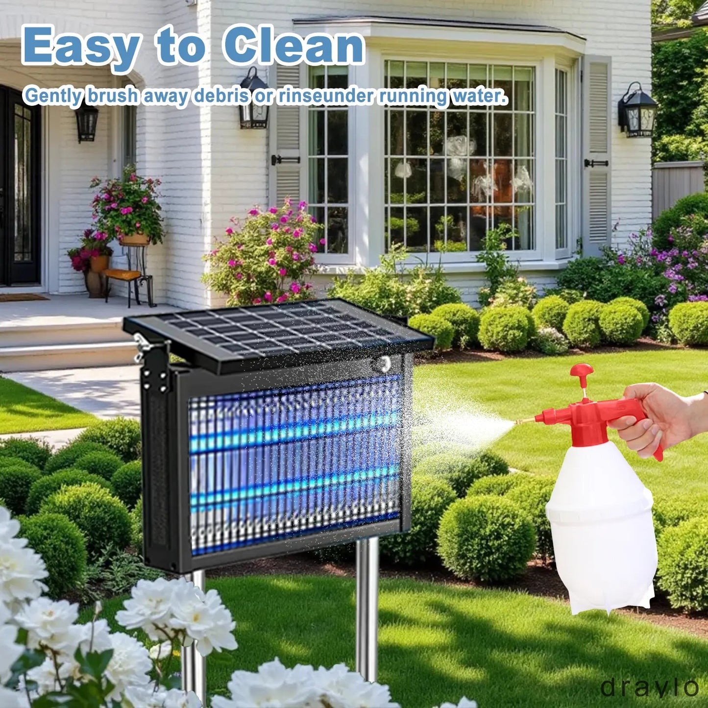 Solar Bug Zapper Outdoor Waterproof with Smart Light Sensor