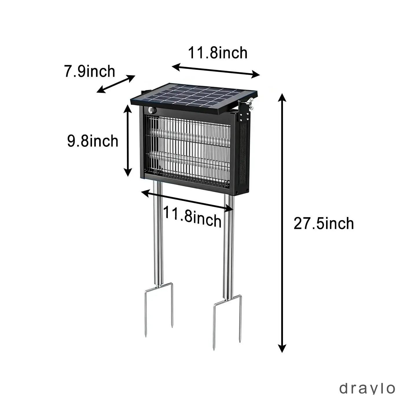 Solar Bug Zapper Outdoor Waterproof with Smart Light Sensor