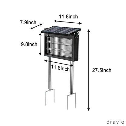 Solar Bug Zapper Outdoor Waterproof with Smart Light Sensor