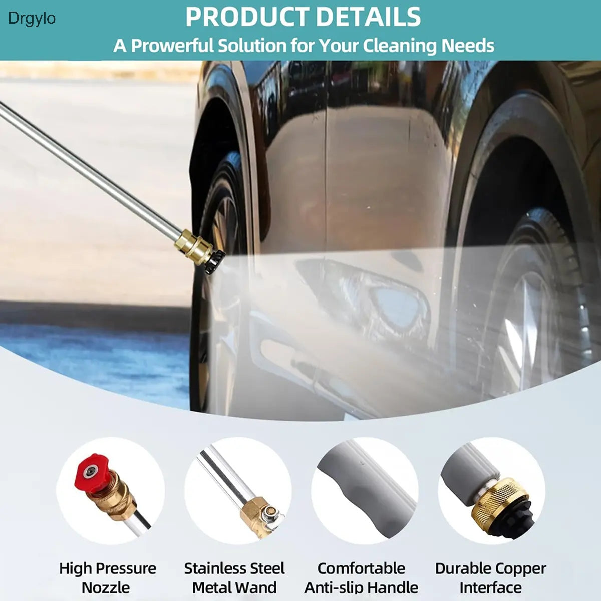 High Pressure Jet Washer with 2 Nozzles