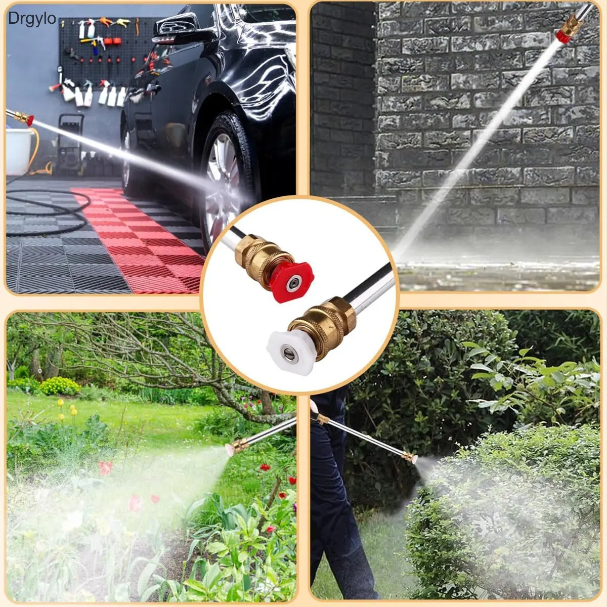High Pressure Jet Washer with 2 Nozzles