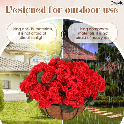 Artificial Hanging Flower Basket Decor