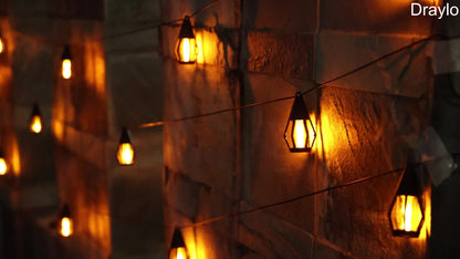 Solar Flame String Lights 42FT 15LED