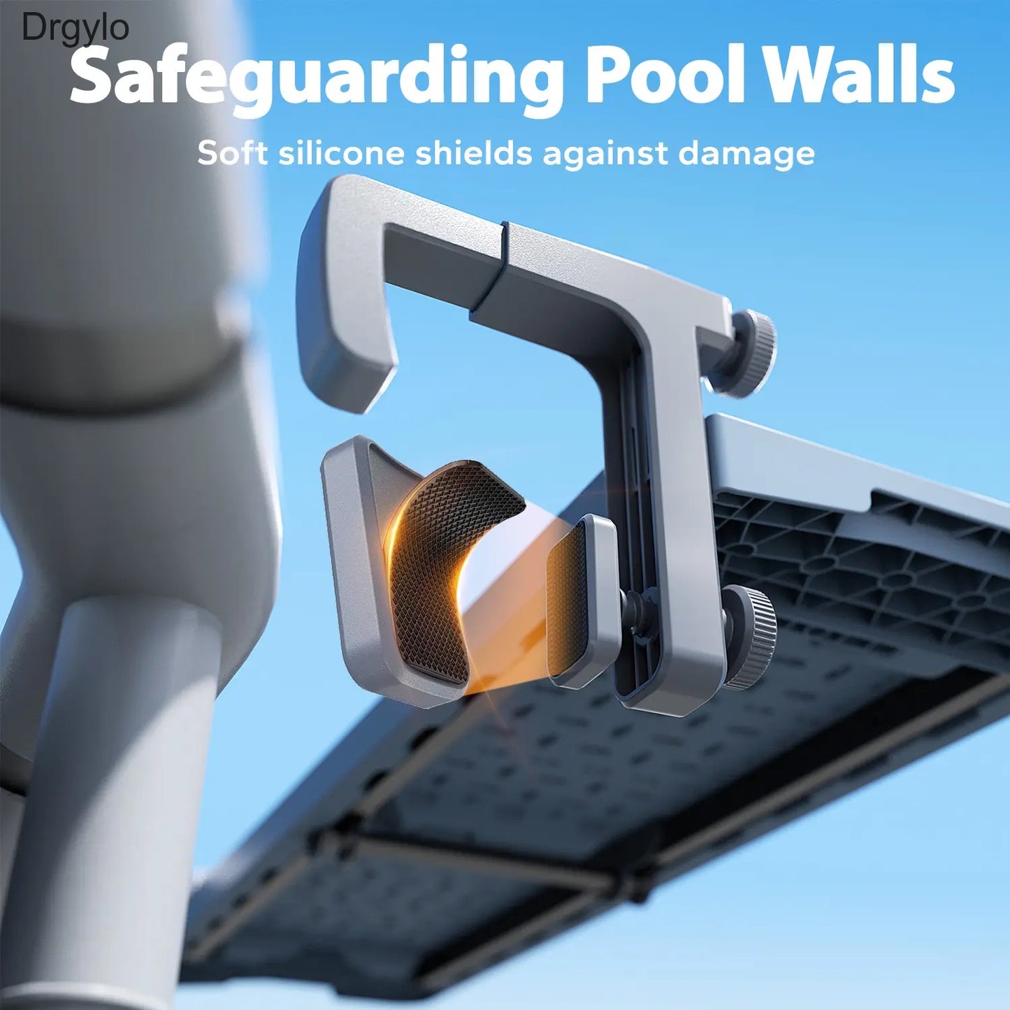 Foldable Poolside Bar Table Weather Resistant for Above-Ground Pools