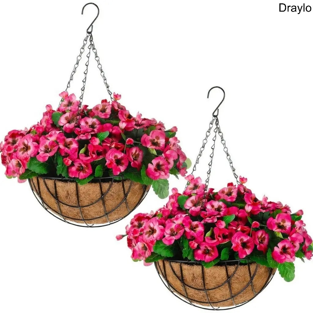 Artificial Hanging Flower Basket Decor