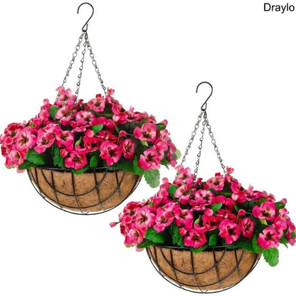Artificial Hanging Flower Basket Decor