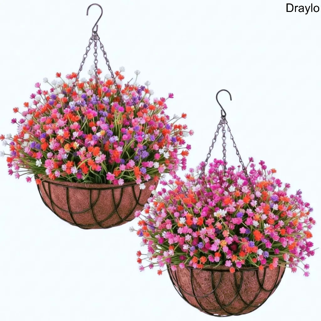 Artificial Hanging Flower Basket Decor