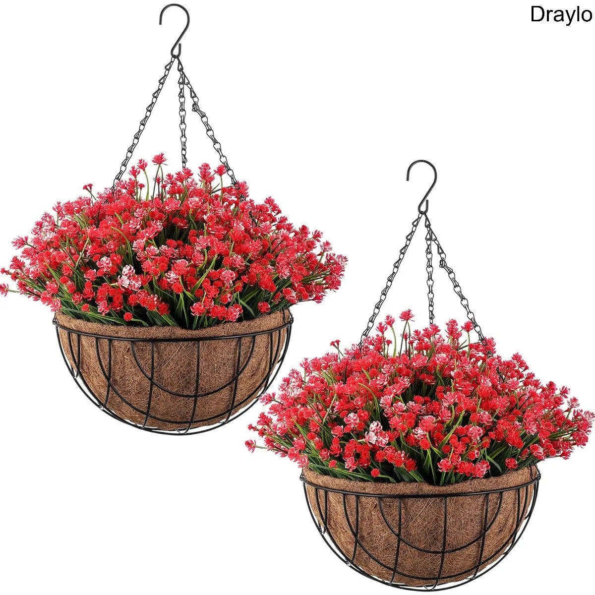 Artificial Hanging Flower Basket Decor