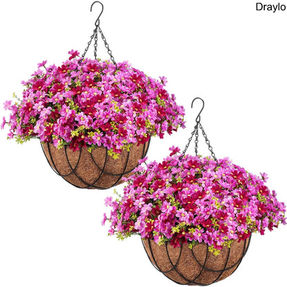 Artificial Hanging Flower Basket Decor