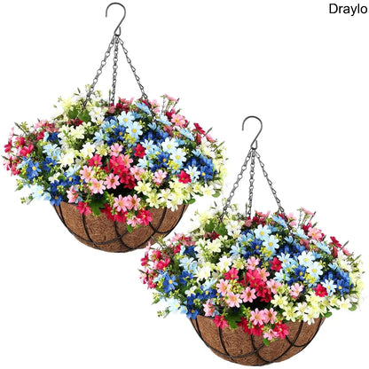 Artificial Hanging Flower Basket Decor