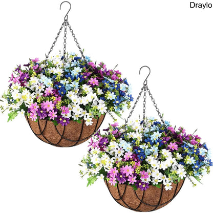Artificial Hanging Flower Basket Decor