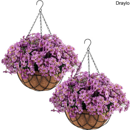 Artificial Hanging Flower Basket Decor
