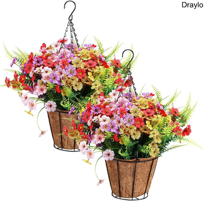 Artificial Hanging Flower Basket Decor
