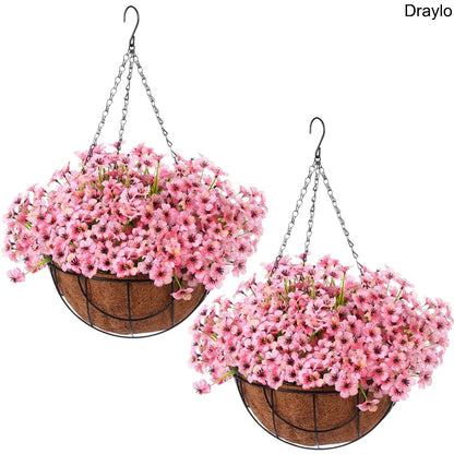 Artificial Hanging Flower Basket Decor