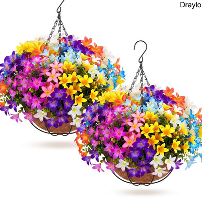 Artificial Hanging Flower Basket Decor