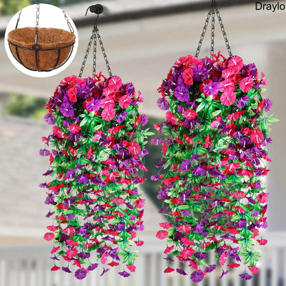 Artificial Hanging Flower Basket Decor