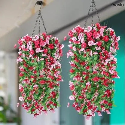 Artificial Hanging Flower Basket Decor