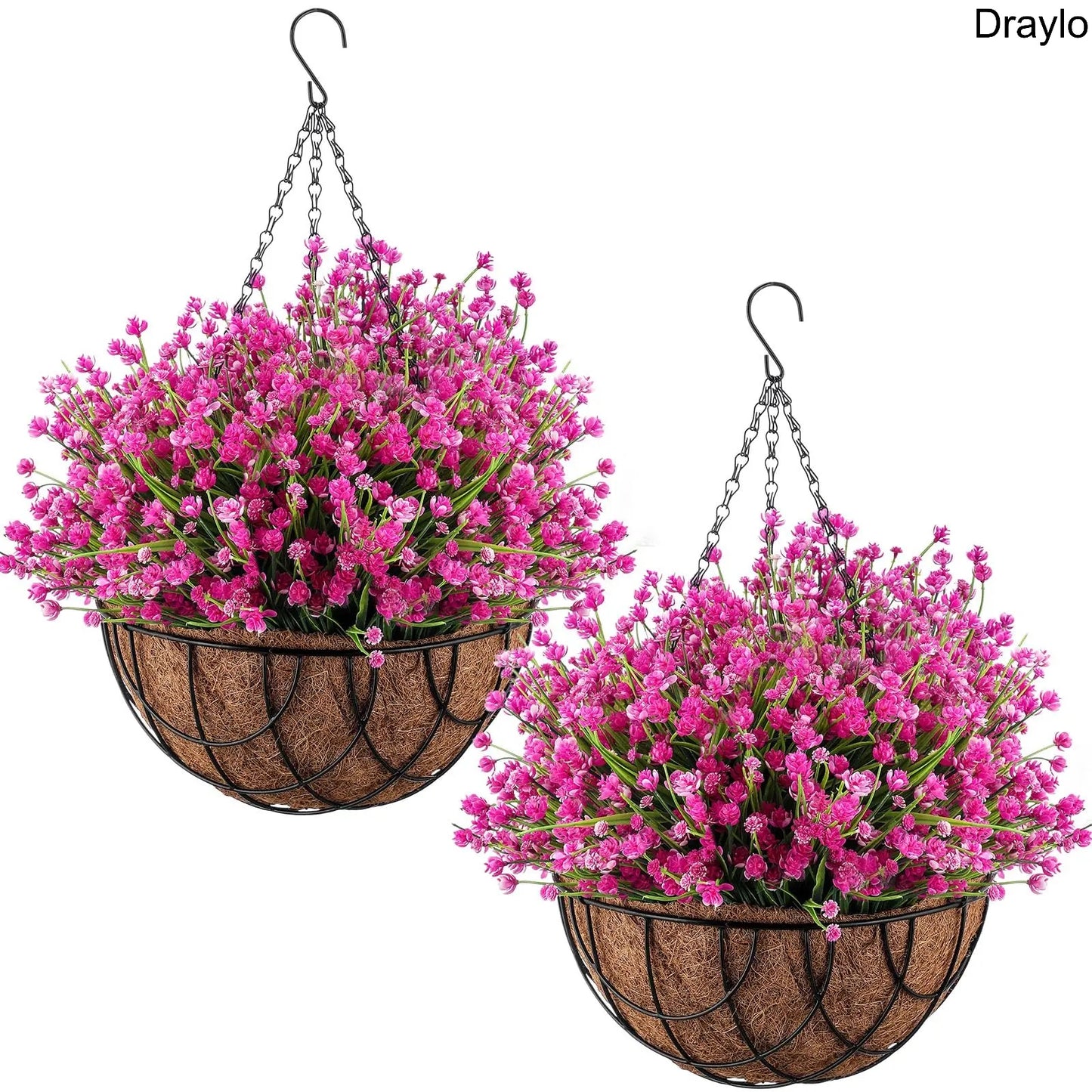 Artificial Hanging Flower Basket Decor