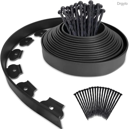 2 Inch Plastic Garden Edging Kit with Spikes